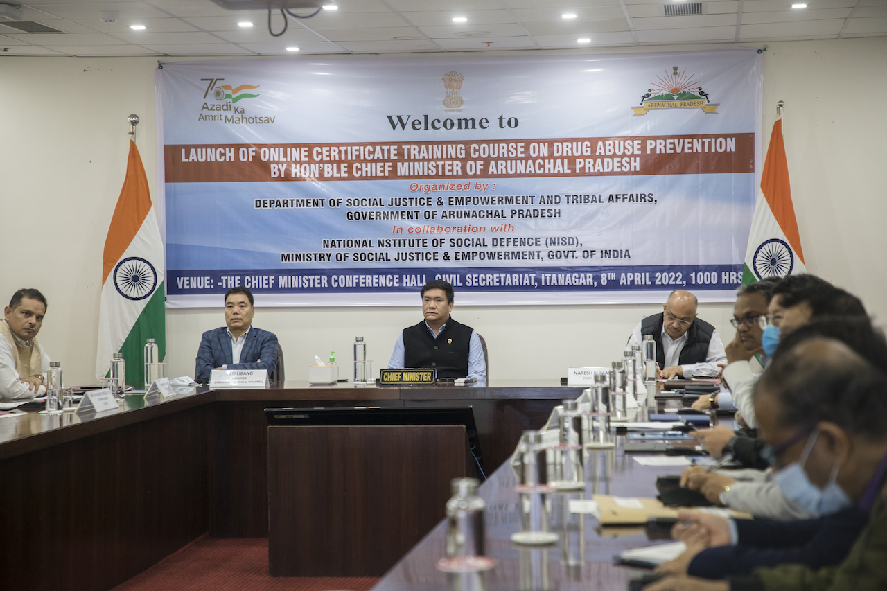 Chief Minister Pema Khandu launches online certificate course on drug abuse prevention,