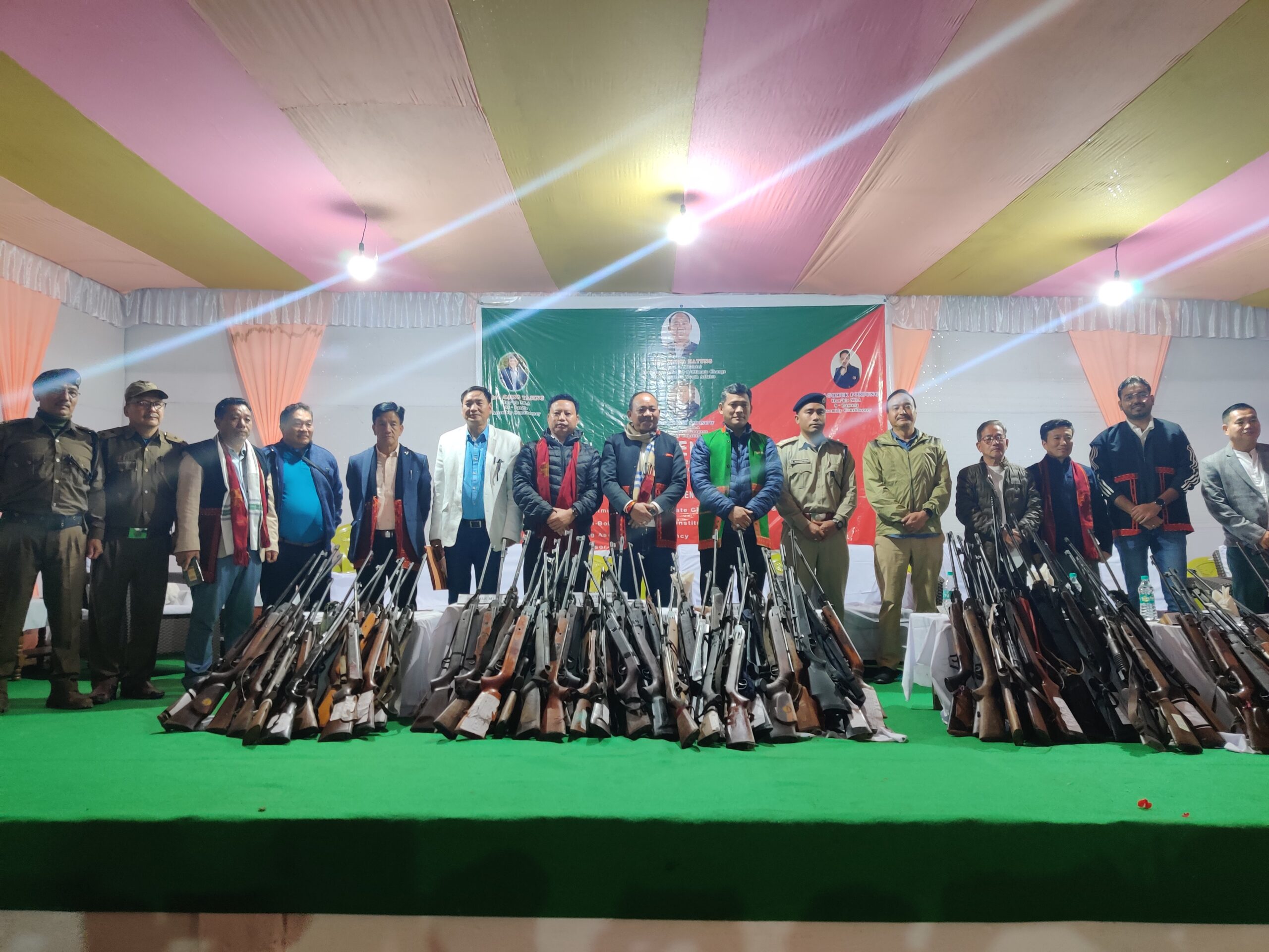 110 Air guns surrendered during the Air gun Surrender Abhiyan programme at Boleng