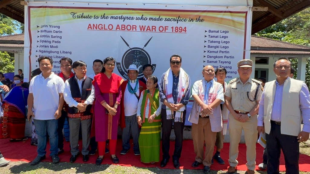 Deputy Chief Minister Chowna Mein visited Bongal Yapgo, a heritage war memorial site