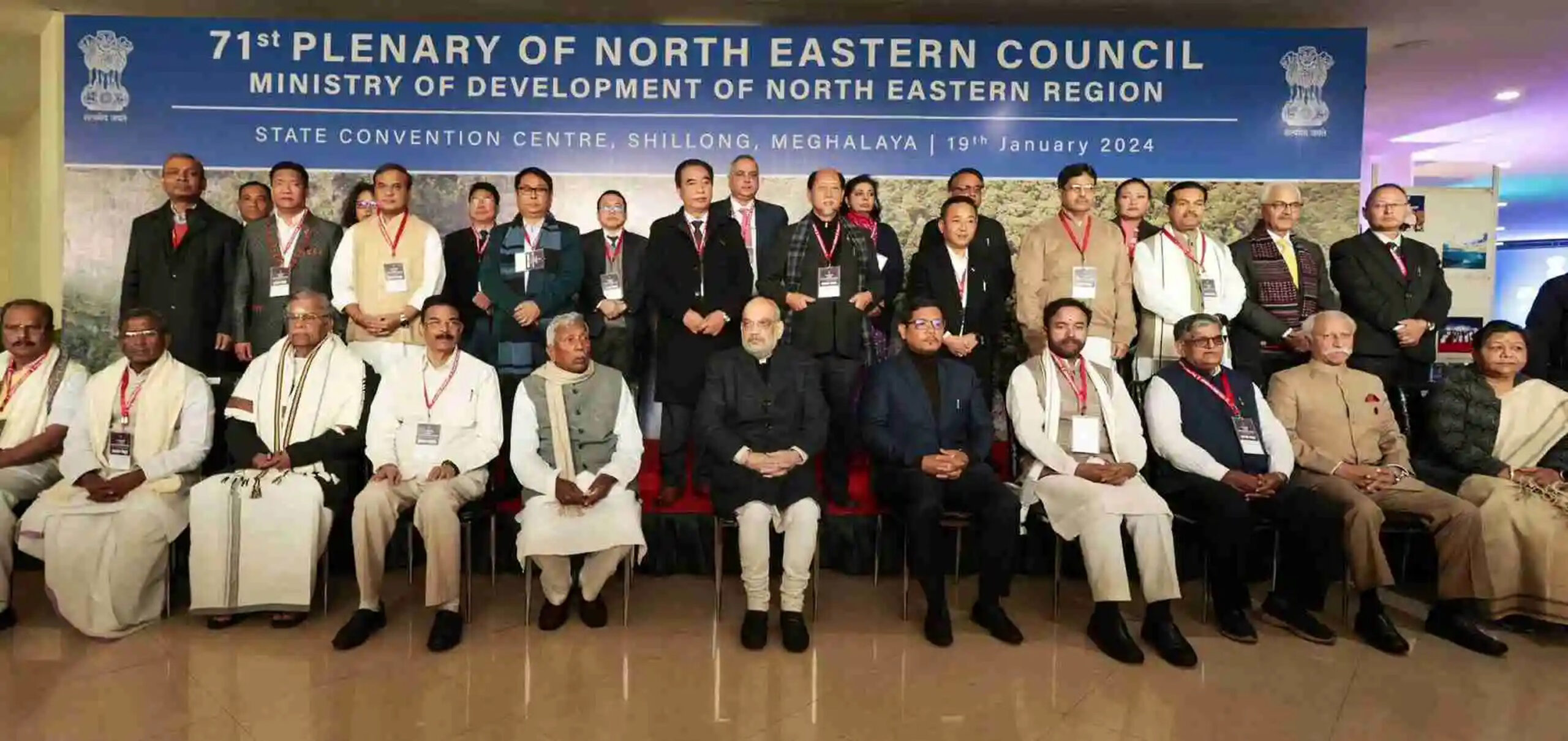 Governor Lt. Gen. KT Parnaik addresses at 71st Plenary of NEC in Shillong