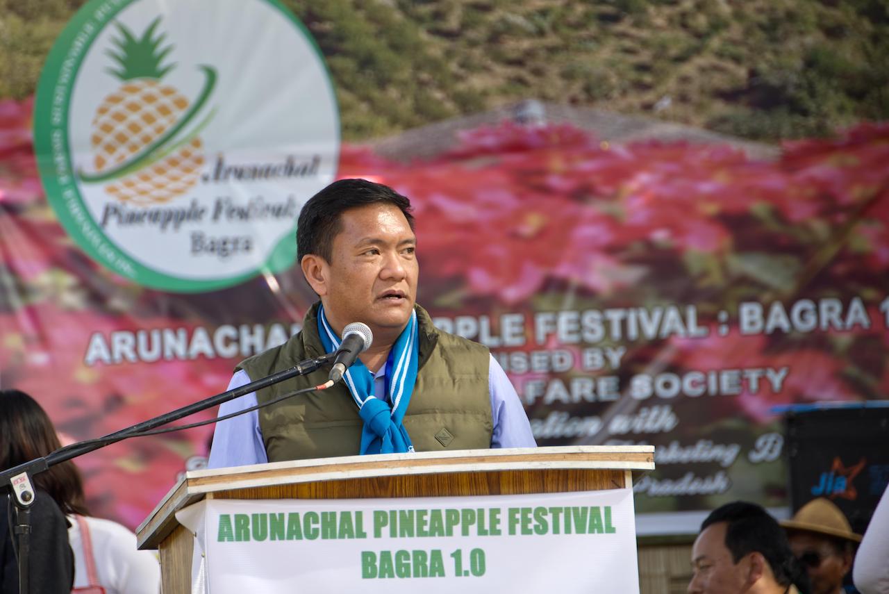 CM Pema Khandu attends first-ever Pineapple Fest in Bagra