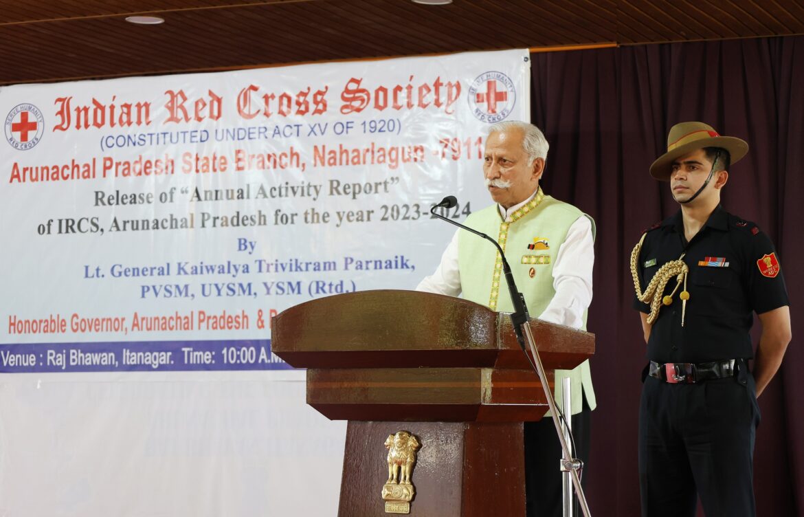 Governor commended  members of Indian Red Cross Society  volunteers