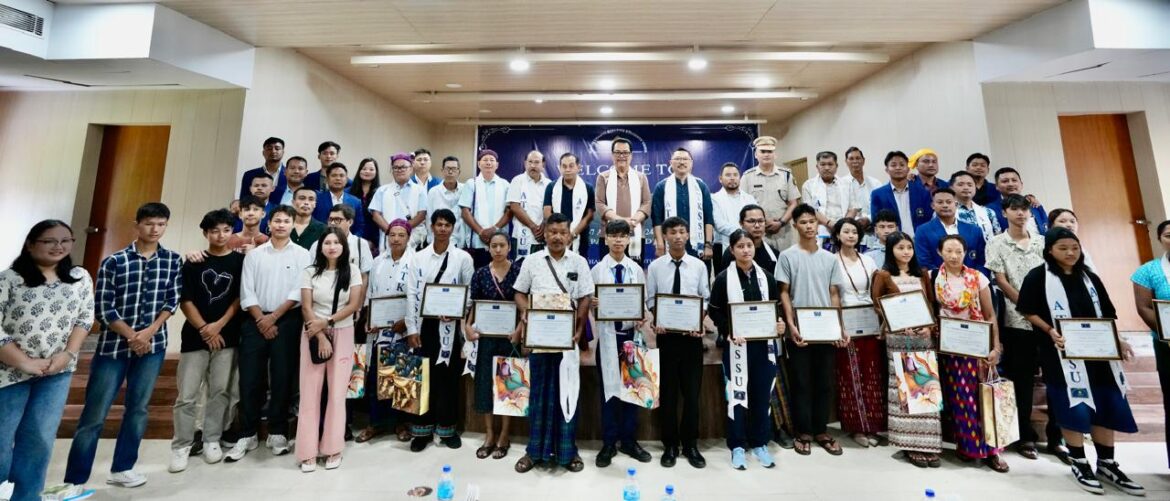 DCM Chowna Mein Felicitates Achievers from Tai Khamti ,Singpho Community