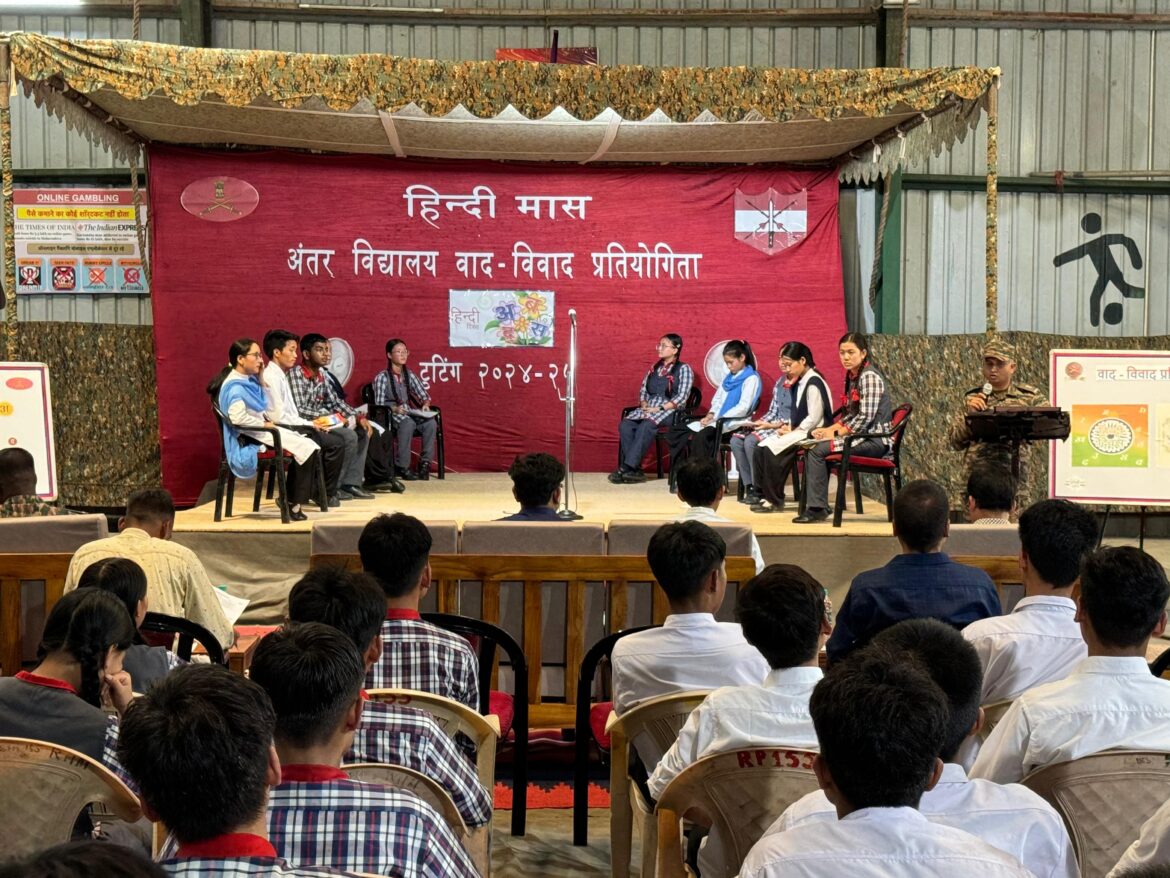 Spear Corps Commemorates Hindi Diwas with Enthralling Debate Competition