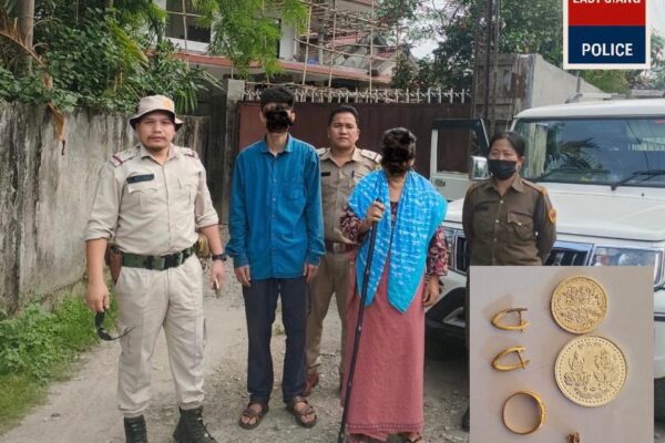 Pasighat Police Crack Theft Case Within 24 Hours, Recover Stolen Jewelry,Accused Arrested