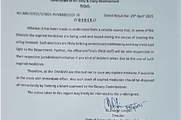 Department explicitly warned officials against use of expired medicines.