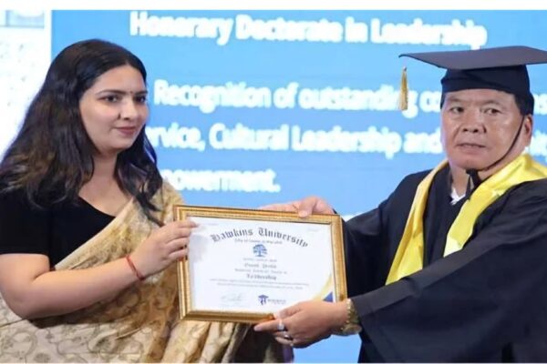 Former Director-IPR, Onyok Pertin Conferred with Honorary Doctorate by Hawkins University,USA